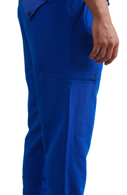 Members Only Hampton Open Bottom Scrub Pants In Royal Blue