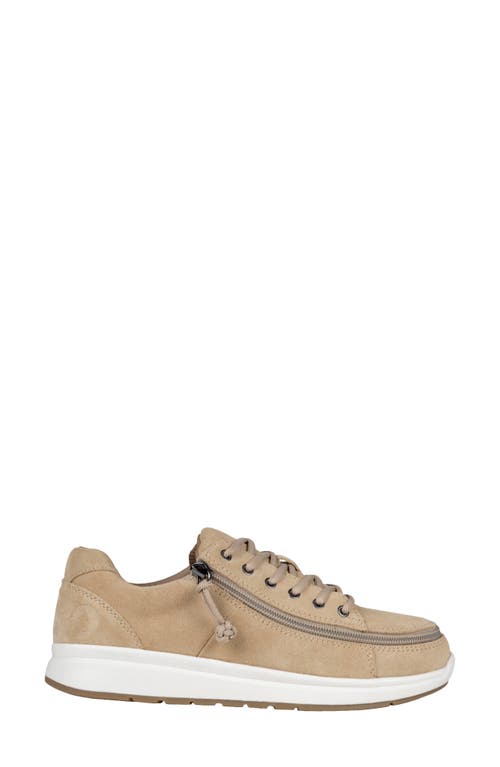 Billy Footwear Comfort Leather Lo Sneaker In Tan Suede