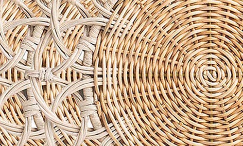 Juliska Provence Rattan Whitewash Placemats, Set Of 4 In Natural/whitewash