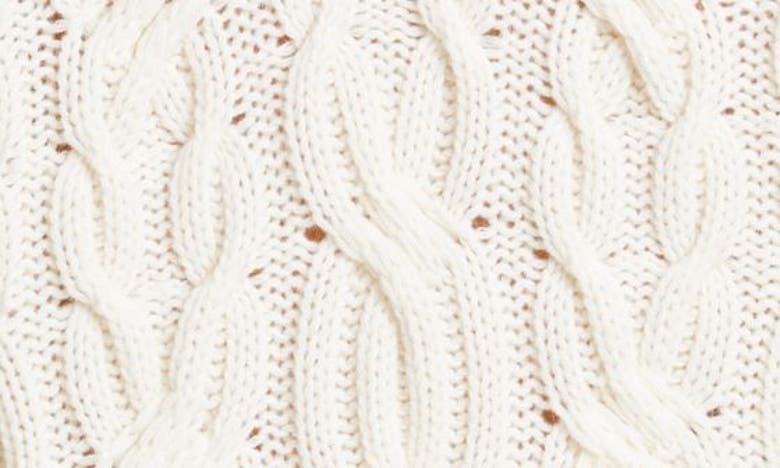 Shop Vince Feather Cable Stitch Wool & Cashmere Sweater In Cream