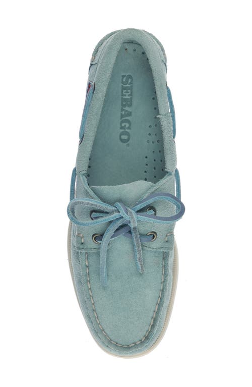 Shop Sebago Portland Roughout Boat Shoe In Lichen