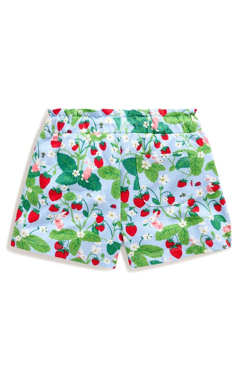 Shop Mini Boden Kids' Strawberry Print Sweat Shorts In Strawberry Field