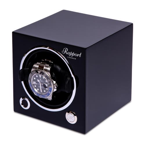 Rapport London Evolution Single Watch Winder In Black