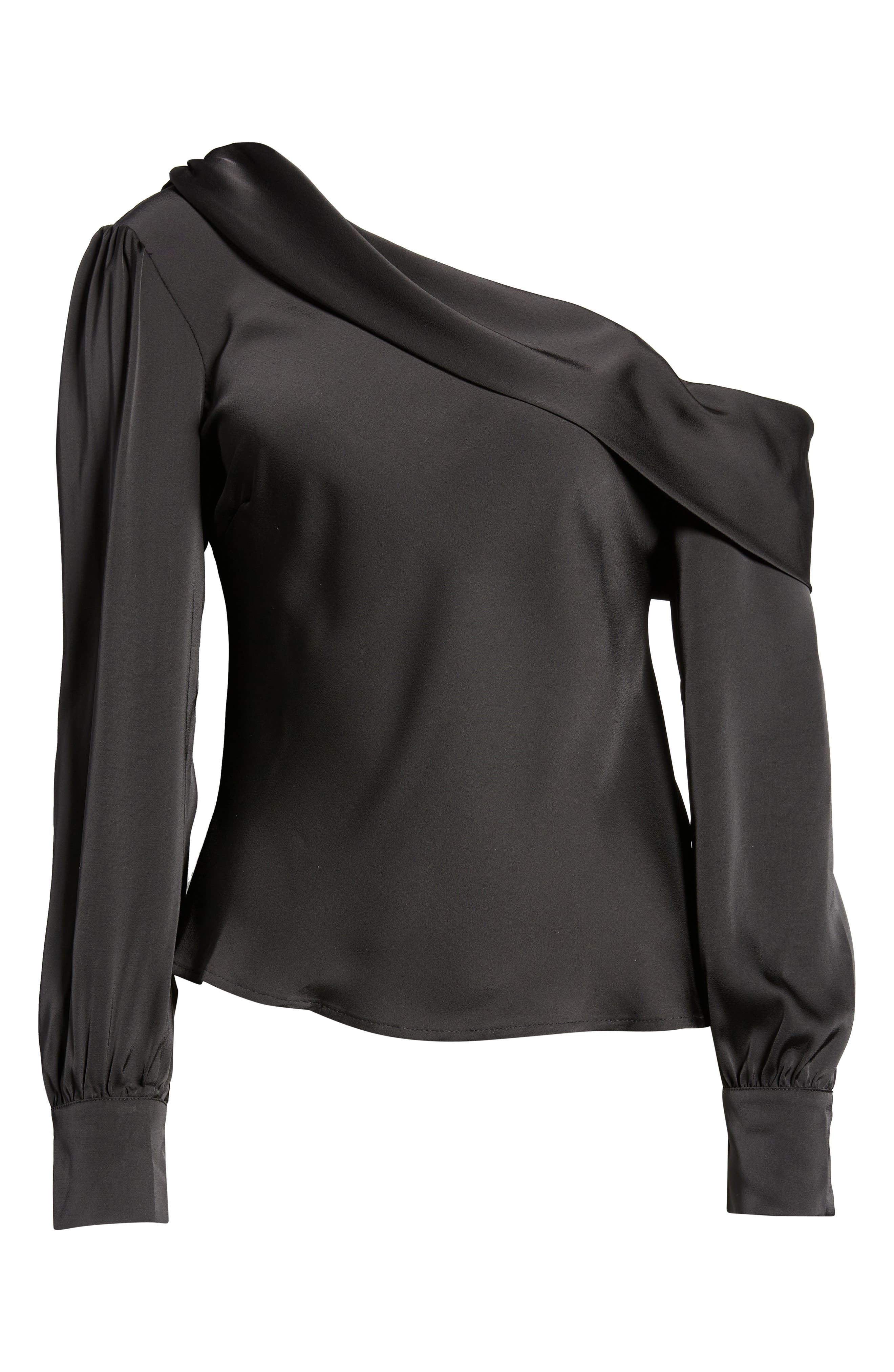 ASTR the Label One-Shoulder Satin Long 