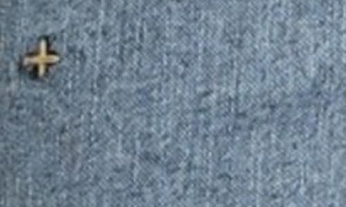 Apny Cross Embroidered Mid Rise Girlfriend Jeans In Indigo