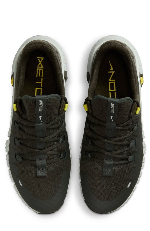 Shop Nike Free Metcon 5 Training Shoe In Sequoia/high Voltage/silver