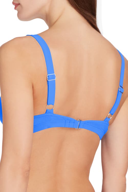 Shop Valimare Martinique Bandage Bikini Top In Blue