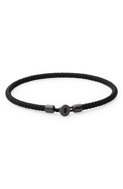 Miansai Men's Nexus Rope Bracelet in Solid Black