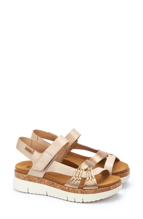 PIKOLINOS Palma Wedge Sandal Champagne at Nordstrom,