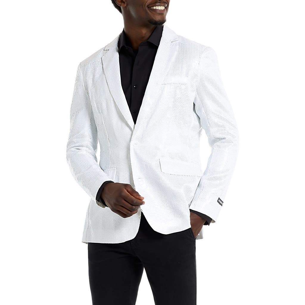 Opposuits Sequin Sport Coat In White