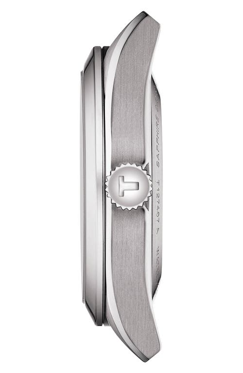 Shop Tissot T-classic Gentleman Powermatic Bracelet Watch, 40mm In Grey/blue/silver