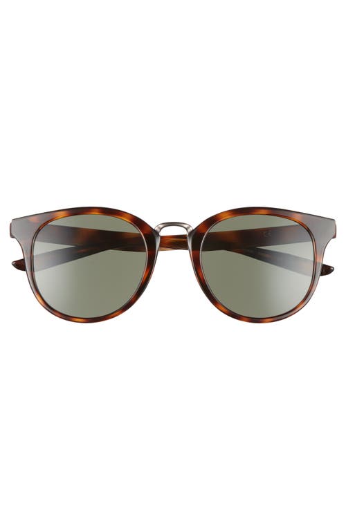 Nike Revere 51mm Round Sunglasses In Tortoise/green