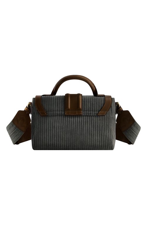 True Religion Brand Jeans Corduroy Mini Satchel Bag In Grey