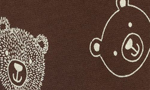 Little Me Bears Crewneck Sweatshirt & Joggers Set In Brown