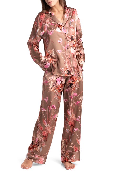 Midnight Bloom Ladies Floral Pyjama Set