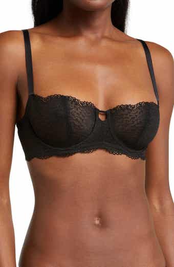 Natori Black Minimal Demi Contour Underwire Bra Women's Size 36C L62907