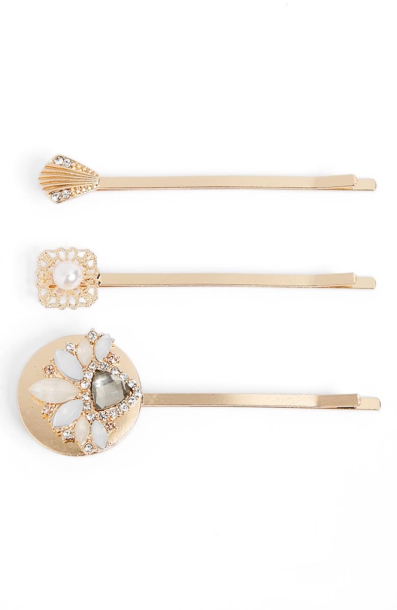 Berry Set Of 3 Victorian Bobby Pins Nordstrom