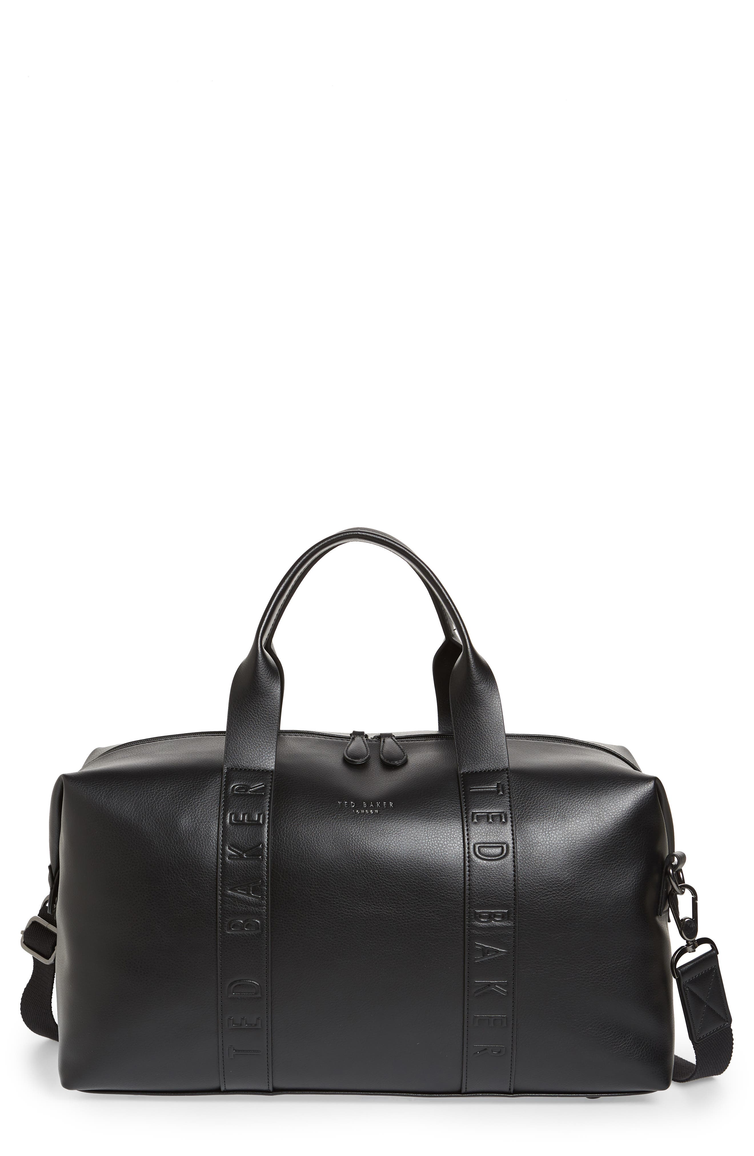 ted baker leather weekend bag