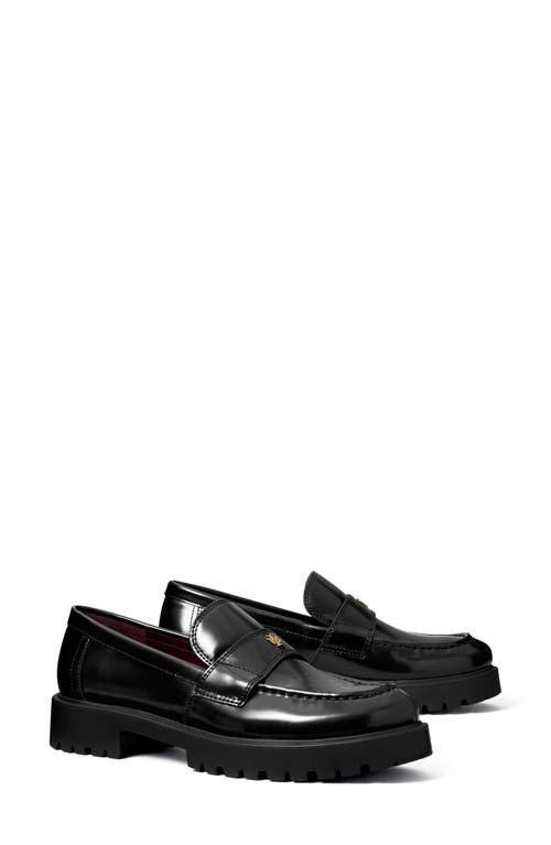 Shop Tory Burch Classic Platform Lug Sole Loafer In Perfect Black