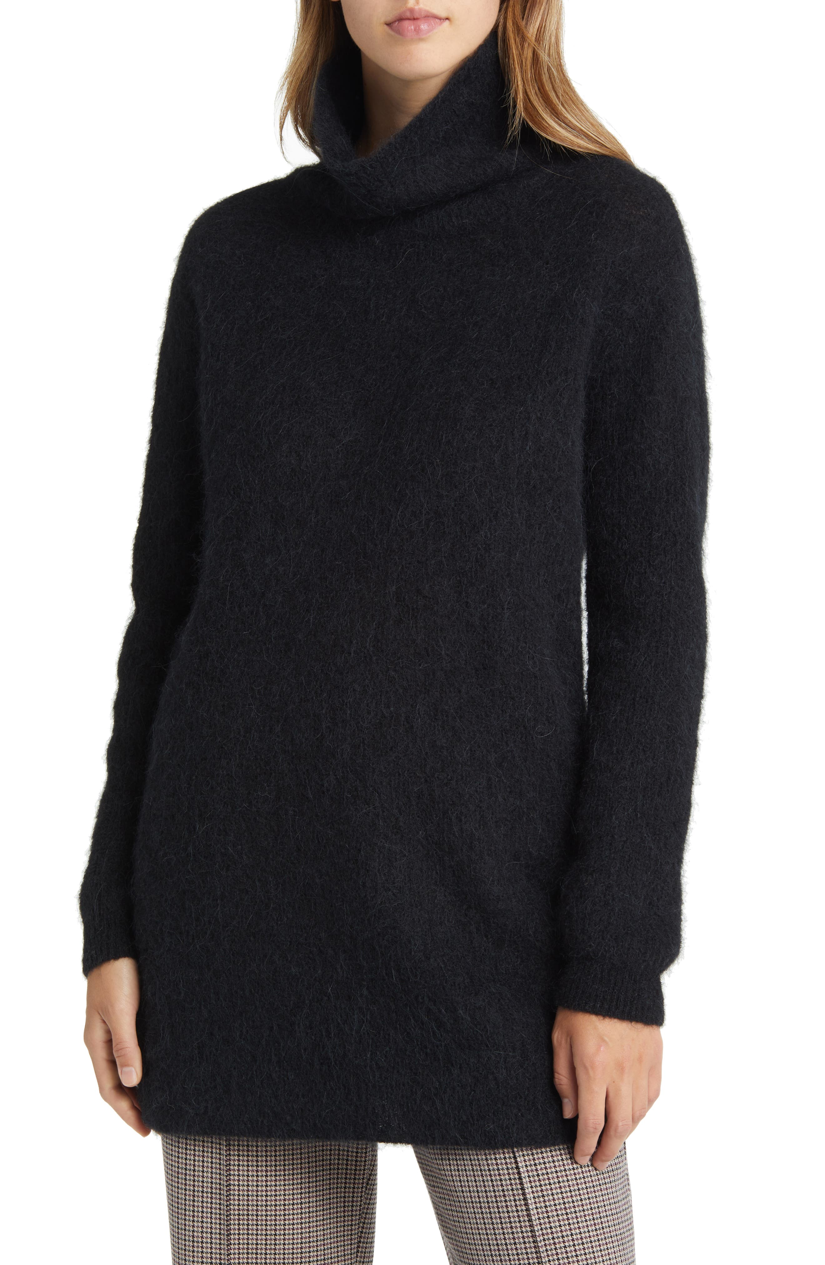 Nordstrom Fuzzy Turtleneck Alpaca Blend 