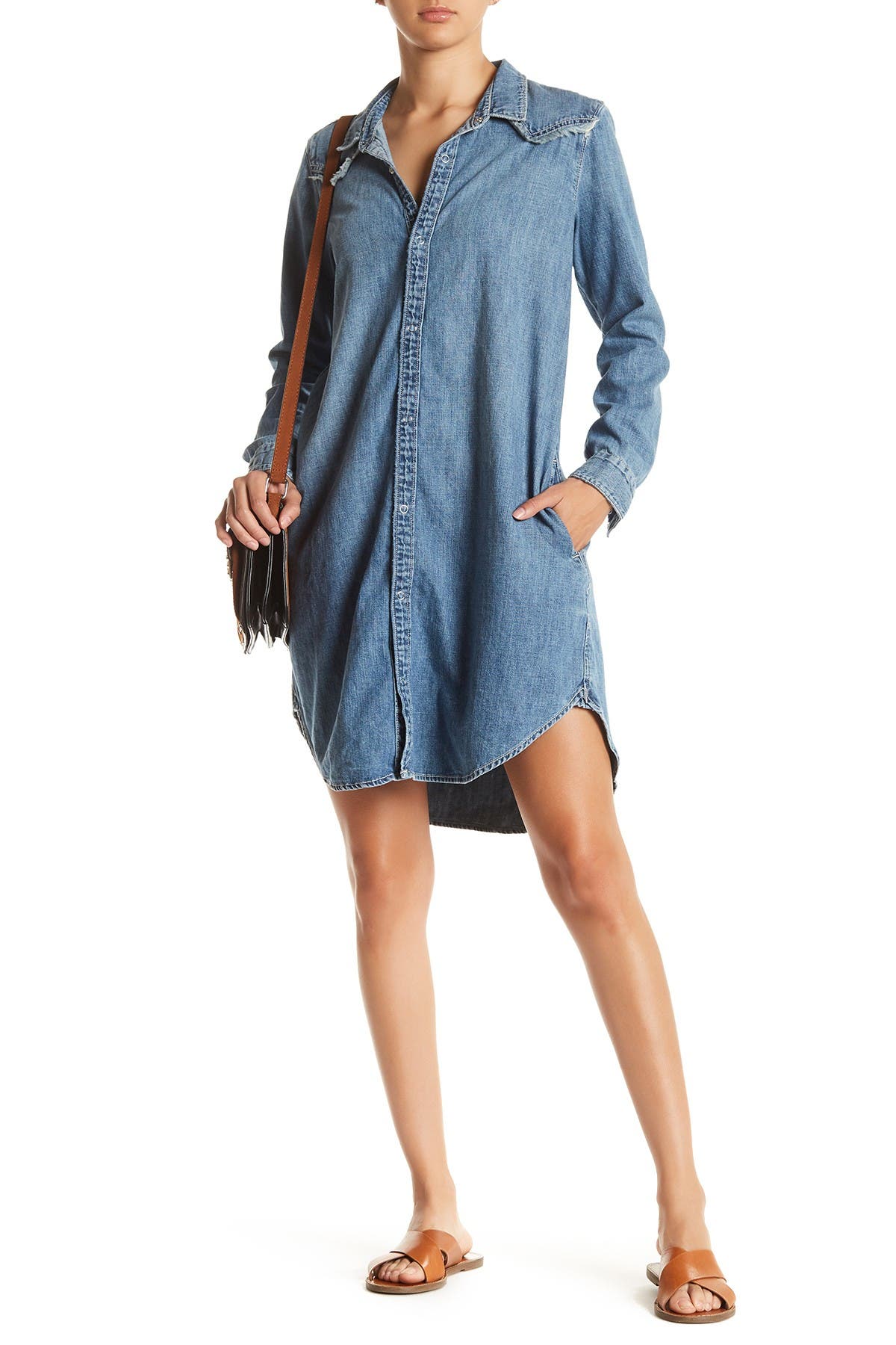 lucky brand chambray dress