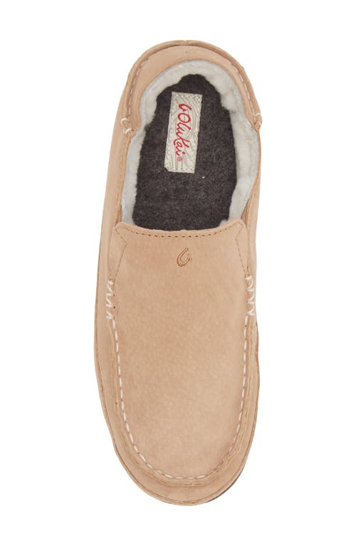 Shop Olukai Nohea Nubuck Slipper In Tan/tan