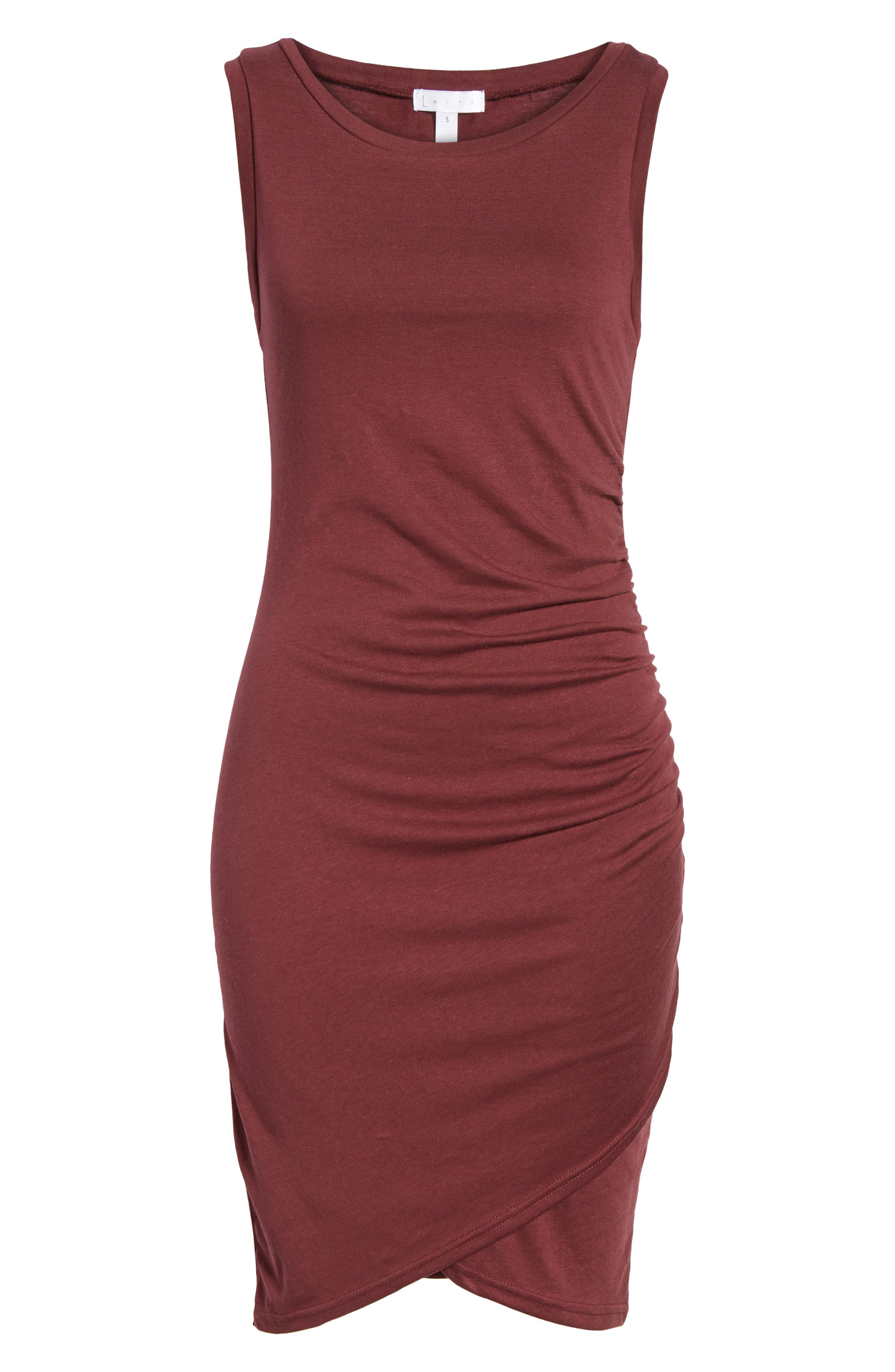 LEITH,
                            Ruched Body-Con Tank Dress,
                            Alternate thumbnail 147, color,
                            602
