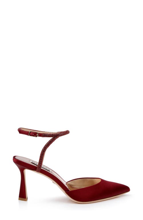 Shop Badgley Mischka Collection Kamilah Ankle Strap Pump In Chianti