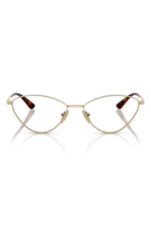 VOGUE 53mm Irregular Optical Glasses in Pale Gold 