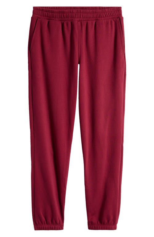 Shop Beyond Yoga Fresh Cut Cotton Blend Sweatpants In California Merlot