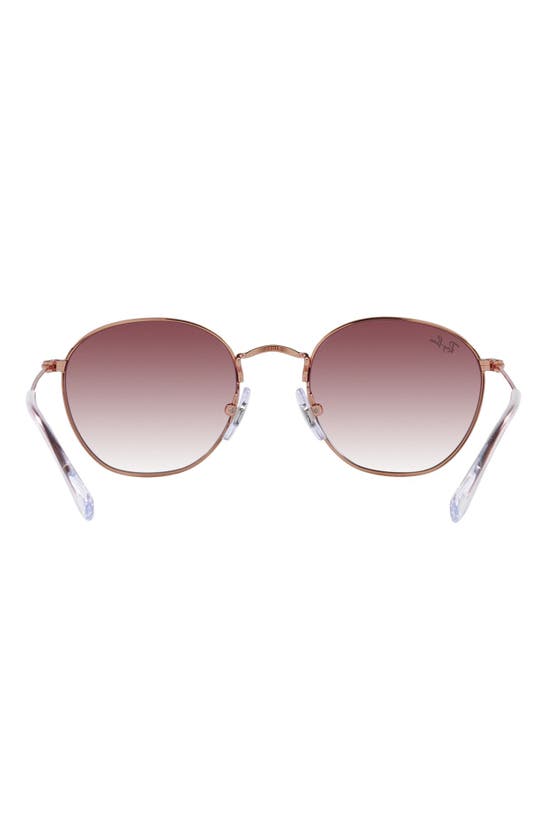 Ray Ban 48mm Rob Jr Irregular In Rose Gold