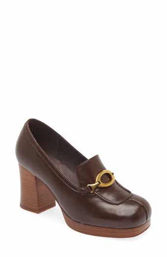 Vince Camuto Chelivia Tailored Leather Heeled Loafer - 20846193