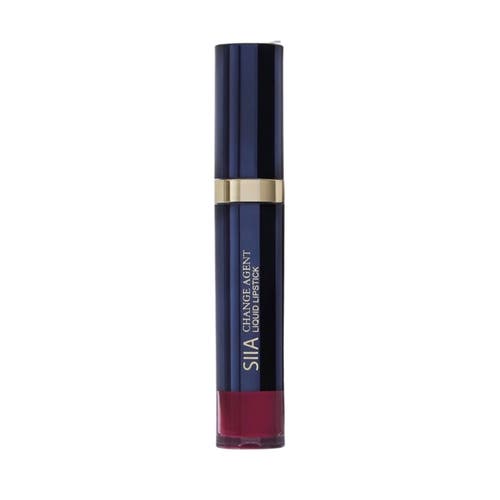 Shop Siia Cosmetics Change Agent Liquid Lipstick In Black Cherry