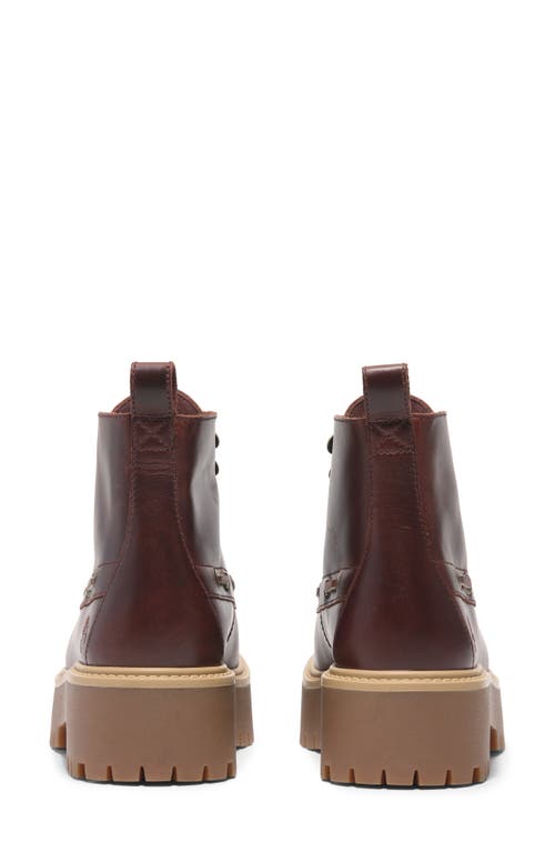 Timberland Stone Street Platform Hiking Boot In Burgundy Full Grain