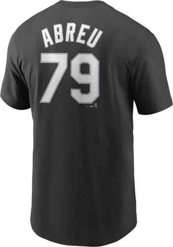 Nike Men's Nike Jose Abreu Black Chicago White Sox Name & Number T-Shirt