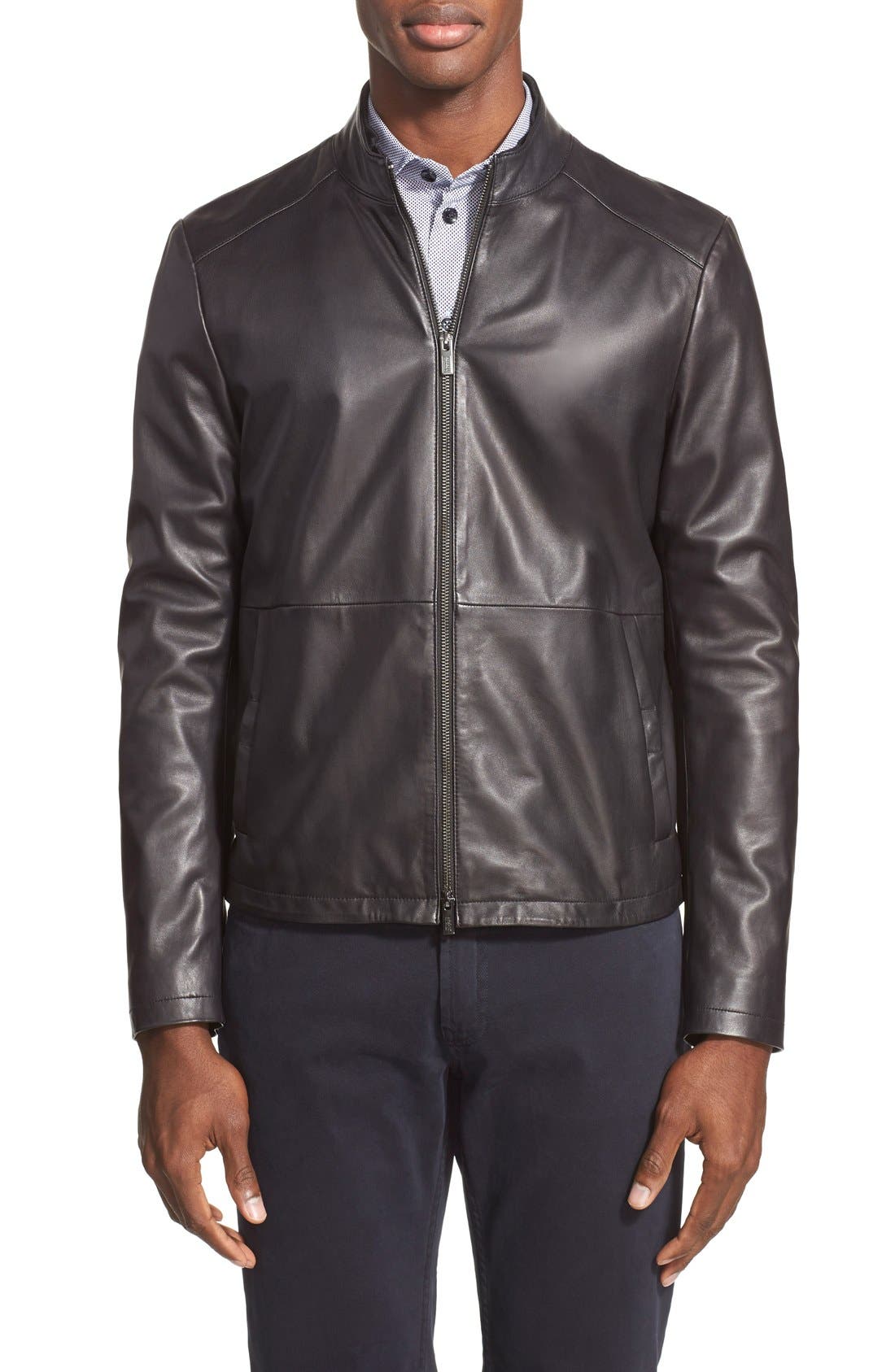 Armani Collezioni Leather Jacket 