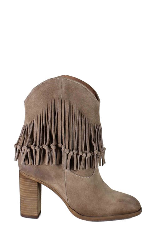Diba True True Sky Fringe Bootie In Dark Dust