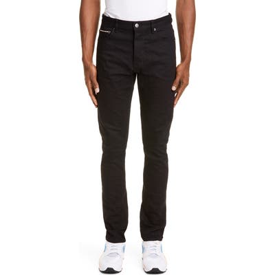 Ksubi Chitch Black Skinny Fit Selvedge Jeans, Black