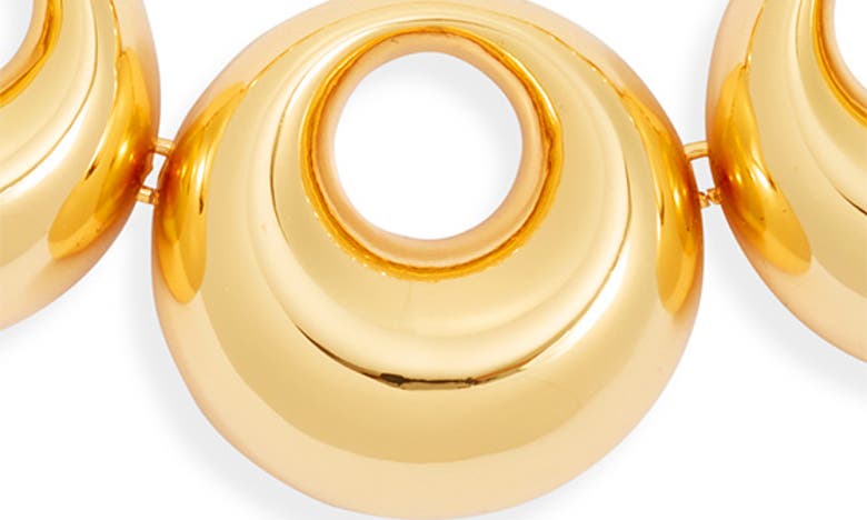 Shop Lele Sadoughi Technicolor Medallion Collar Necklace In Gold