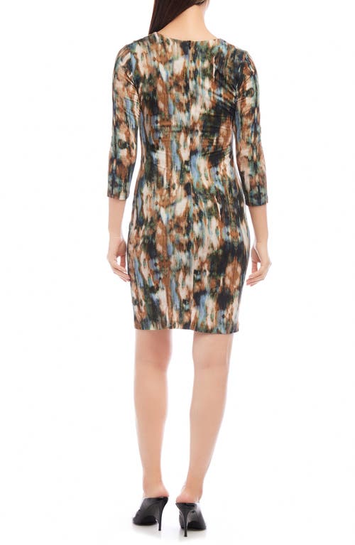 Karen Kane Abstract Print Jersey Sheath Dress In Print