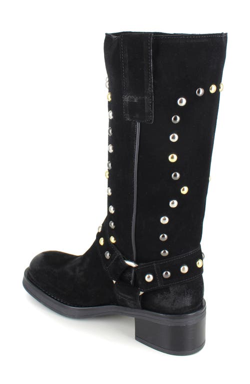 Ziginy Cinnia Studded Water Resistant Boot In Black
