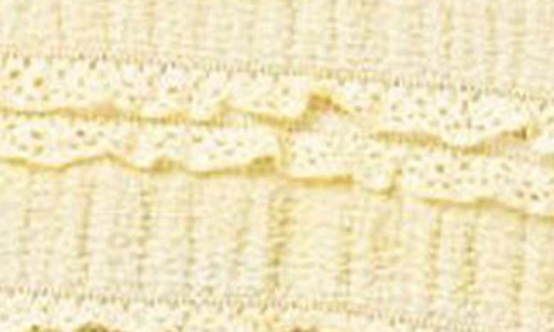 Edikted Lucy Ruffle Lace Shorts In Yellow