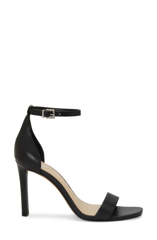 Vince Camuto Lauralie Ankle Strap Sandal In Black Leather