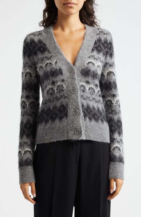 RAYMIS Alpaca Wool Sweater & Cardigan For Women — Soft, Hypoallergenic, Handmade In Peru — Beige Fair Isle Knit