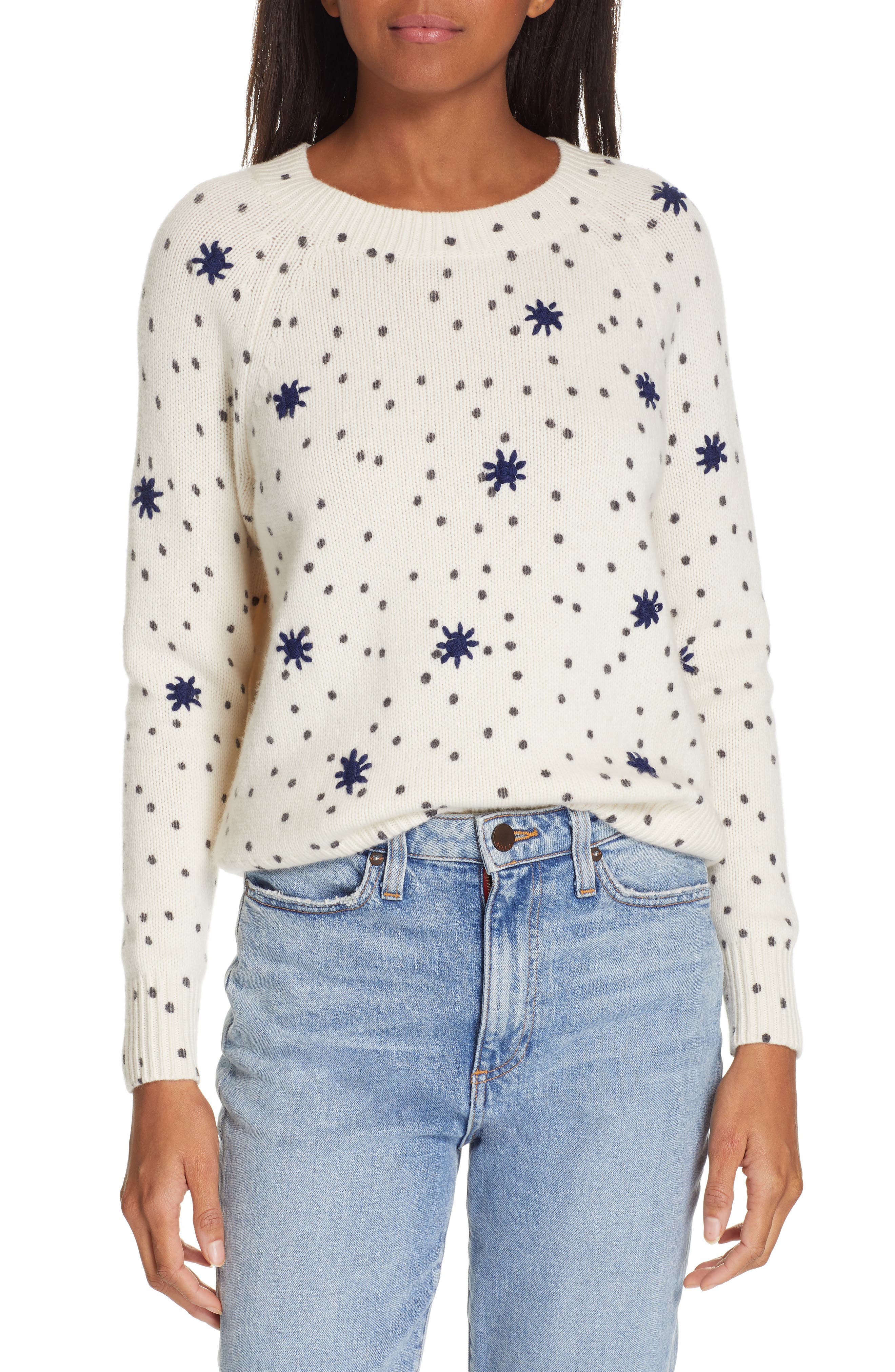 rebecca taylor polka dot sweater