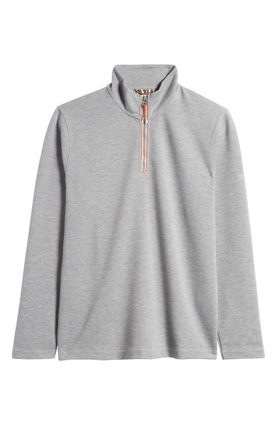 Sealskinz Tatterset Quarter Zip Pullover In Grey Marl