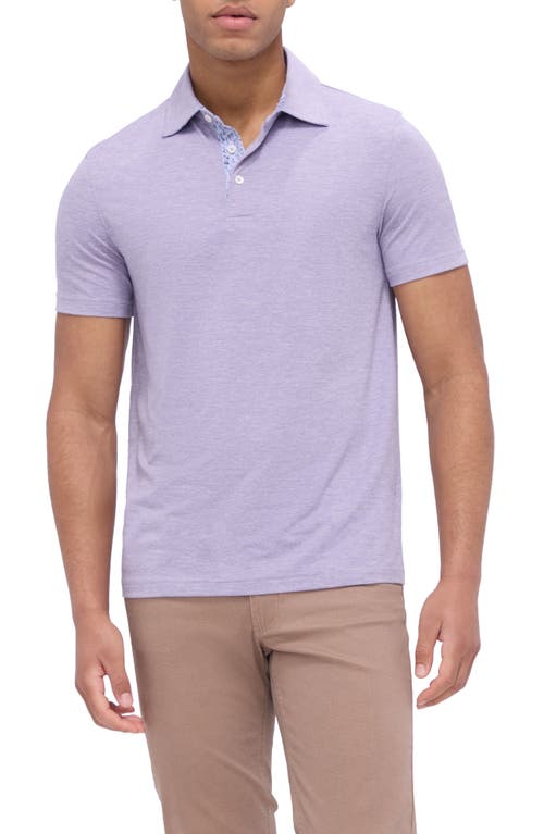 Shop Bugatchi Upf 50+ Polo Shirt In Lilac