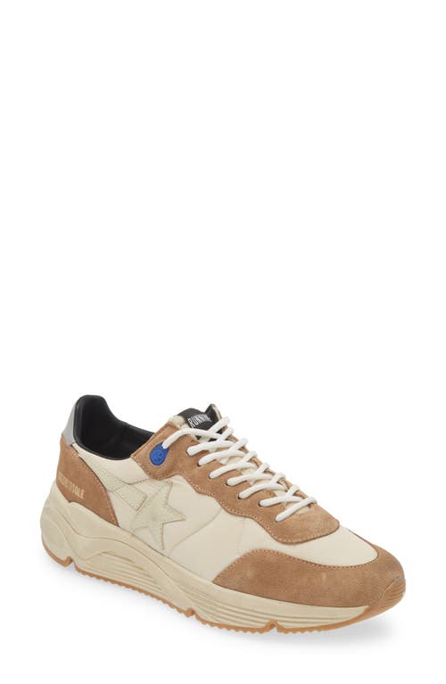 Golden Goose Running Sole Sneakers In Ivory/grey/tobacco 15537