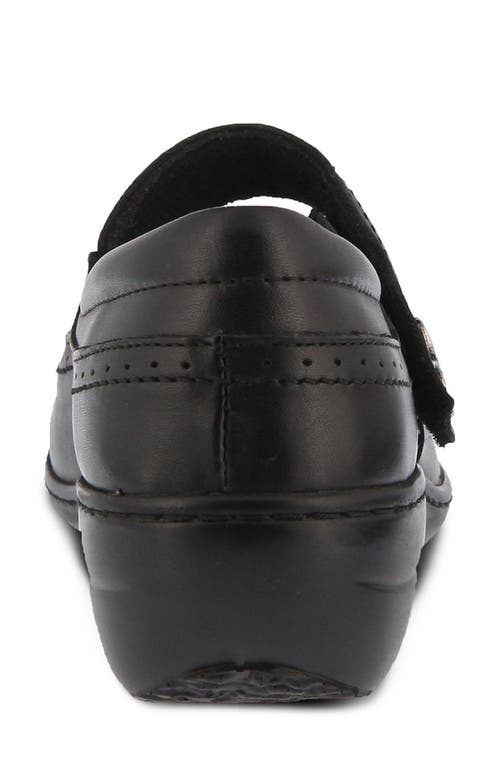 L'artiste By Spring Step L'artiste Amparo Flat In Black Leather