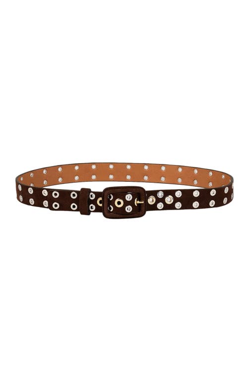 Shop Sandro Eyelet Belt In Brown